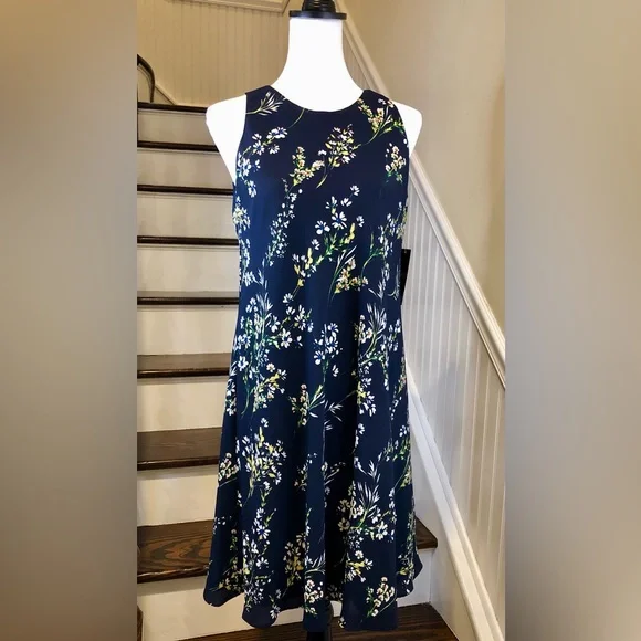 ralph lauren blue floral dress Ivanna Dress main image 1